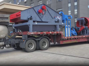 1845J一200洗砂脫水一體機、GT15*50滾筒篩發(fā)往湖北